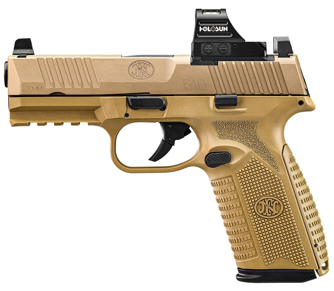 FN 510 MRD NMS FDE FLAT NDS HOLOSUN 407C 15RD - Pistols